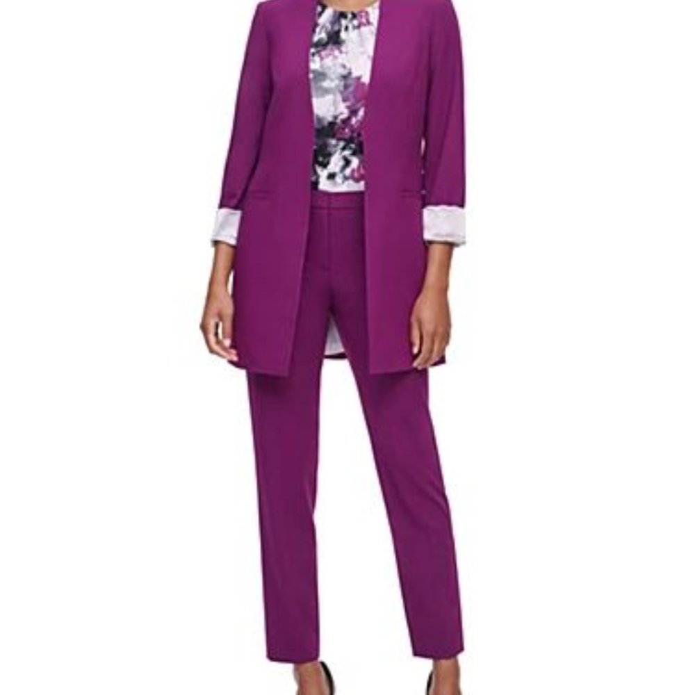Calvin Klein Purple Suit Pants